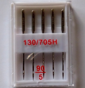 Sewing machine needles no. 90, 5 pcs in box